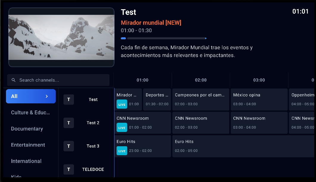 Android TV Live Channels
